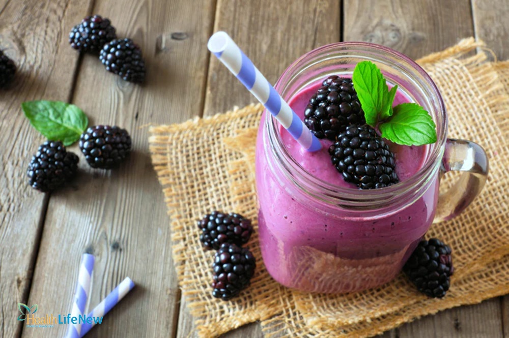 Blackberry Recipes Healthy - Blackberry Mint Smoothie