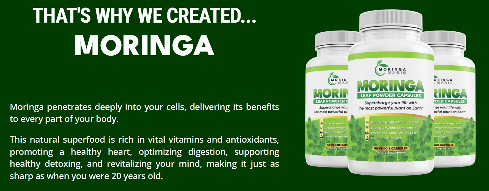 Supports Healthy Digestion With Moringa Magic